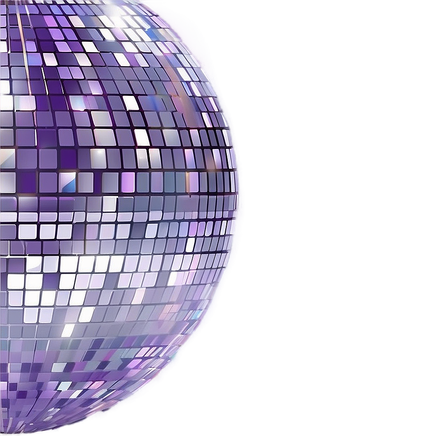 Shimmering Disco Ball Party Decor PNG