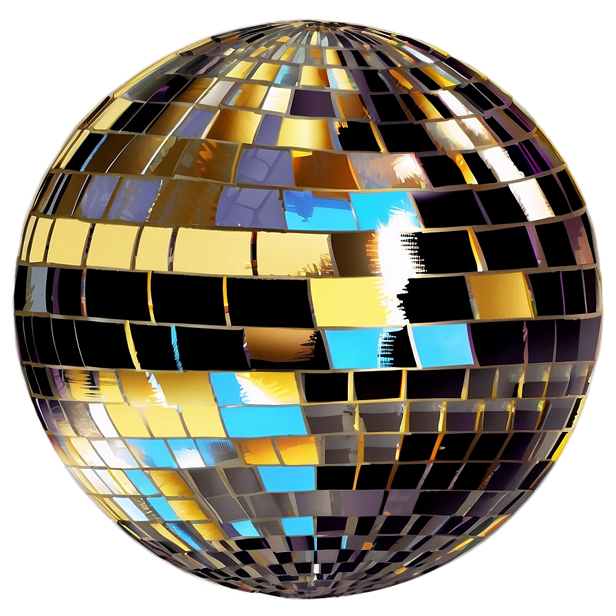 Shimmering Disco Ball Reflections PNG