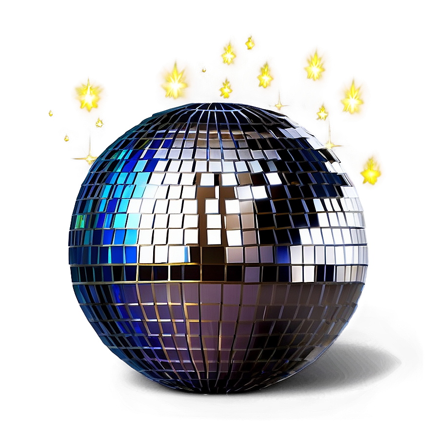 Shimmering Disco Ballwith Sparks PNG