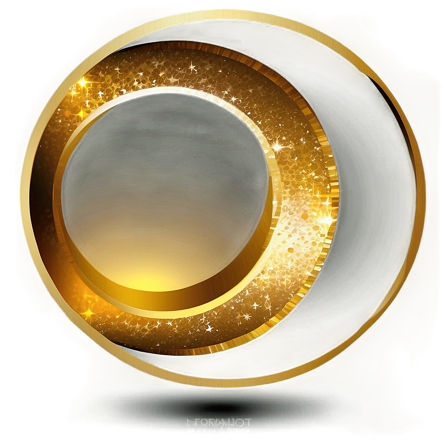 Shimmering Gold Circle Png Wvy86 PNG