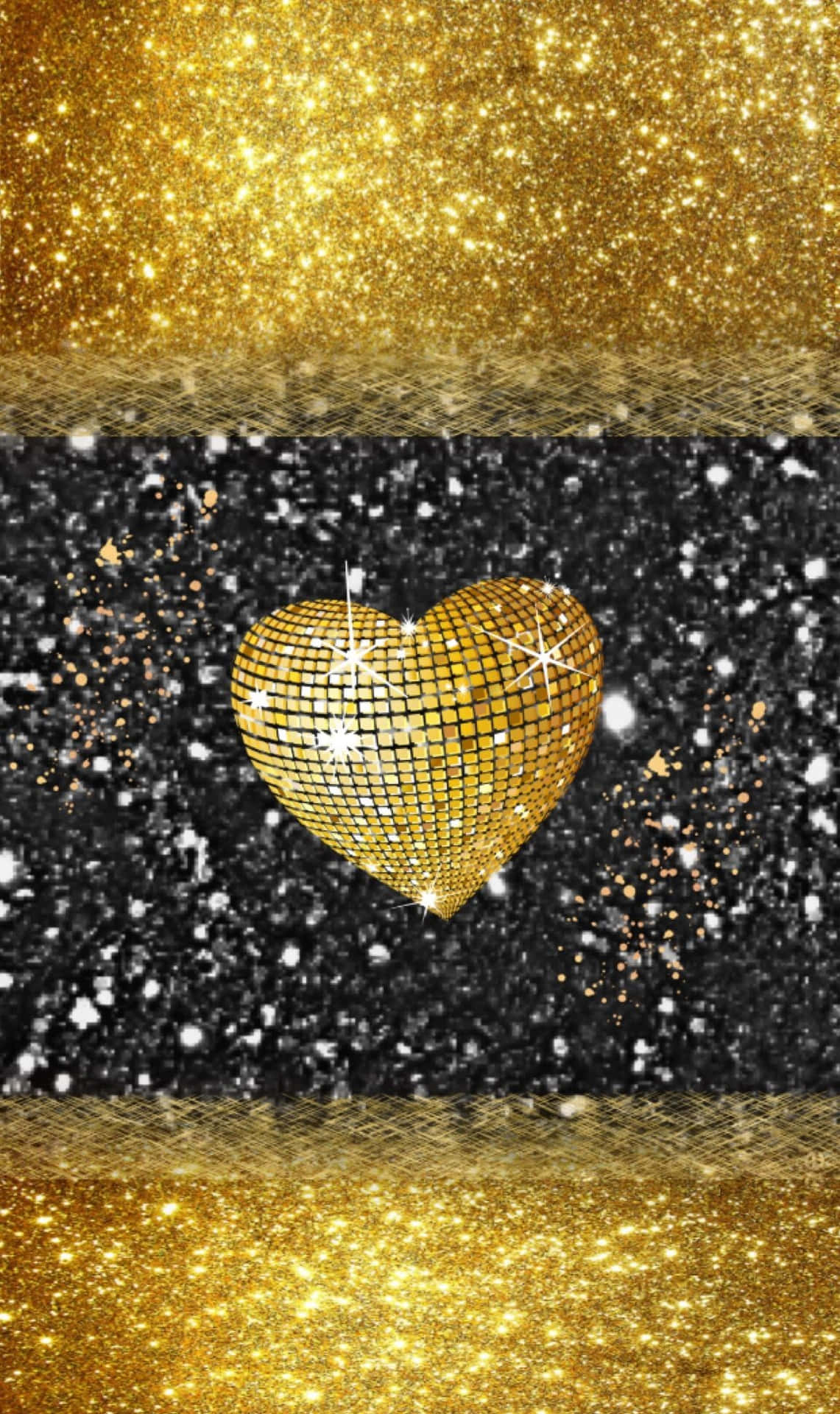 Shimmering Gold Glitter Background