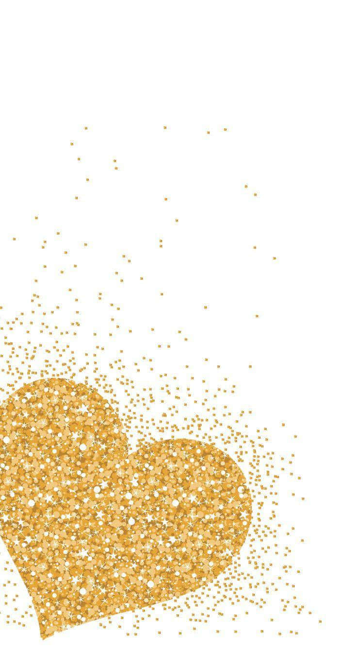 Shimmering Golden Glitter Backdrop