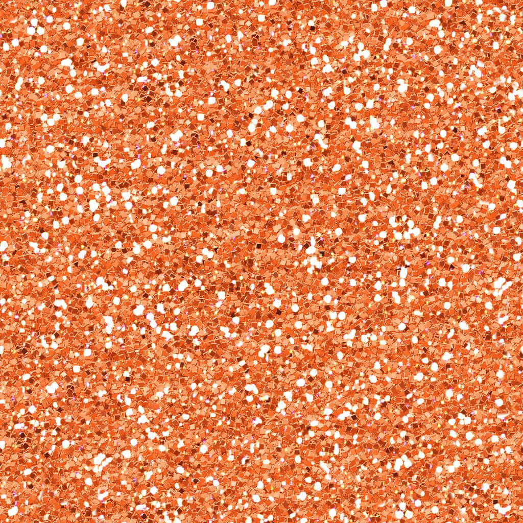 Shimmering Orange Glitter Background