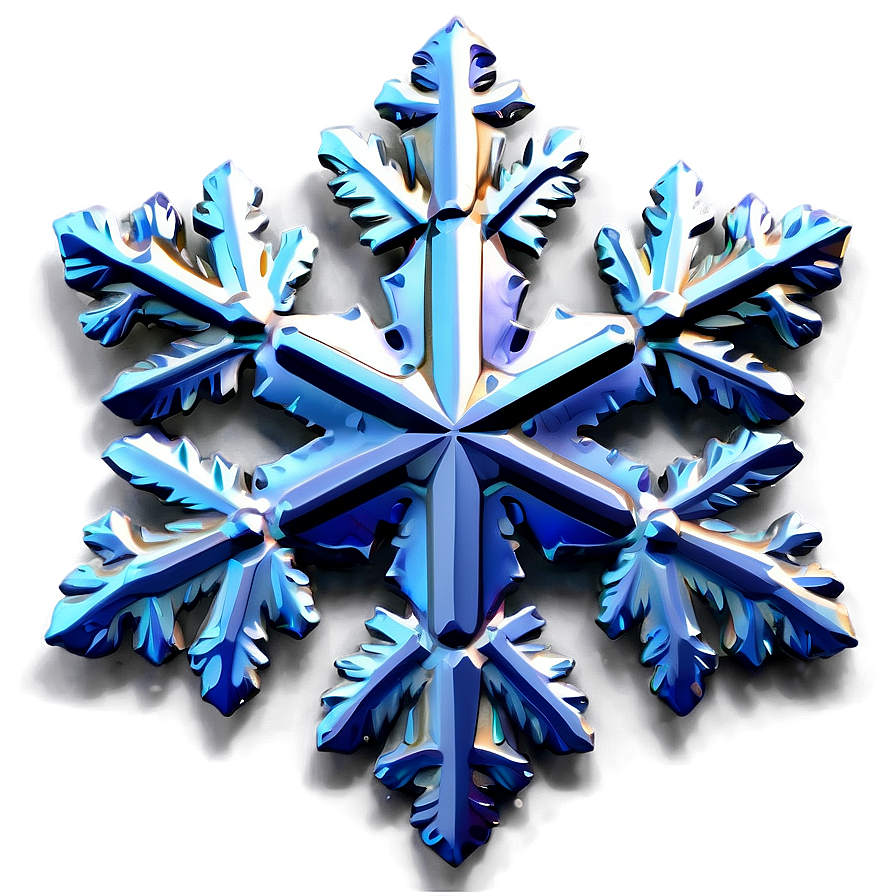 Shimmering Snowflake Emblem Png Rft25 PNG