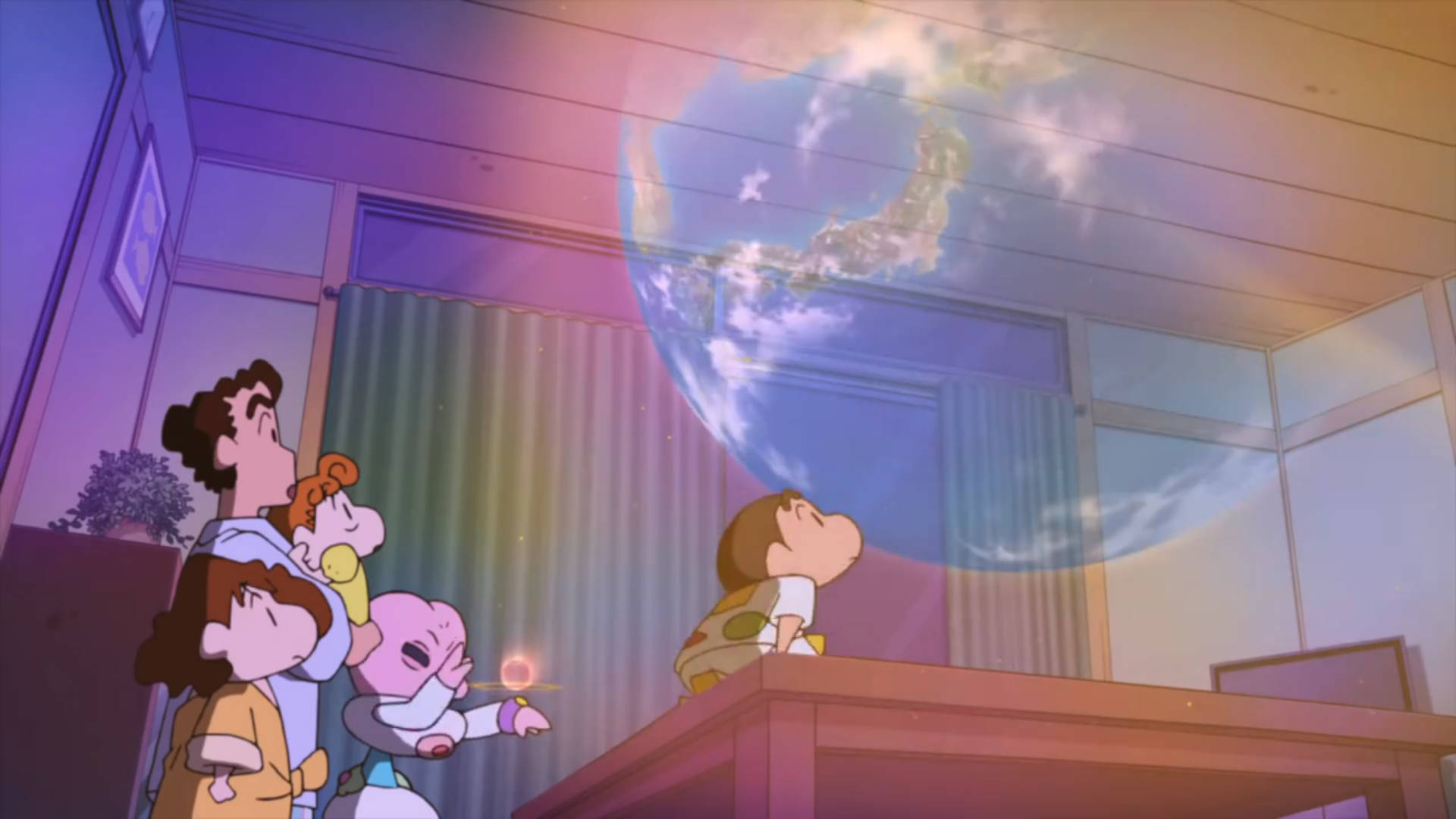 Shin Chan Earth Hologram Picture