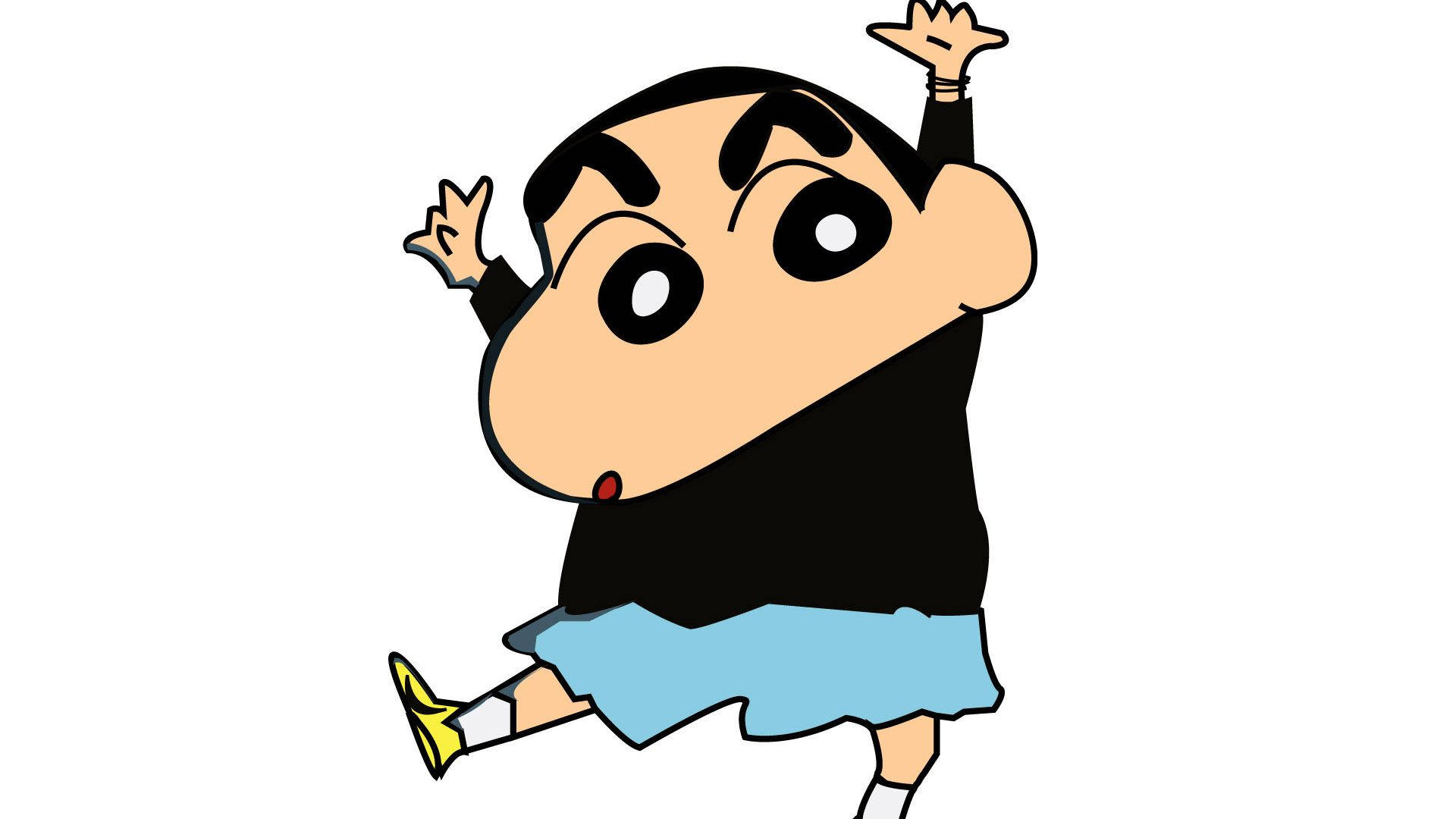 Shin Chan In Black Picture