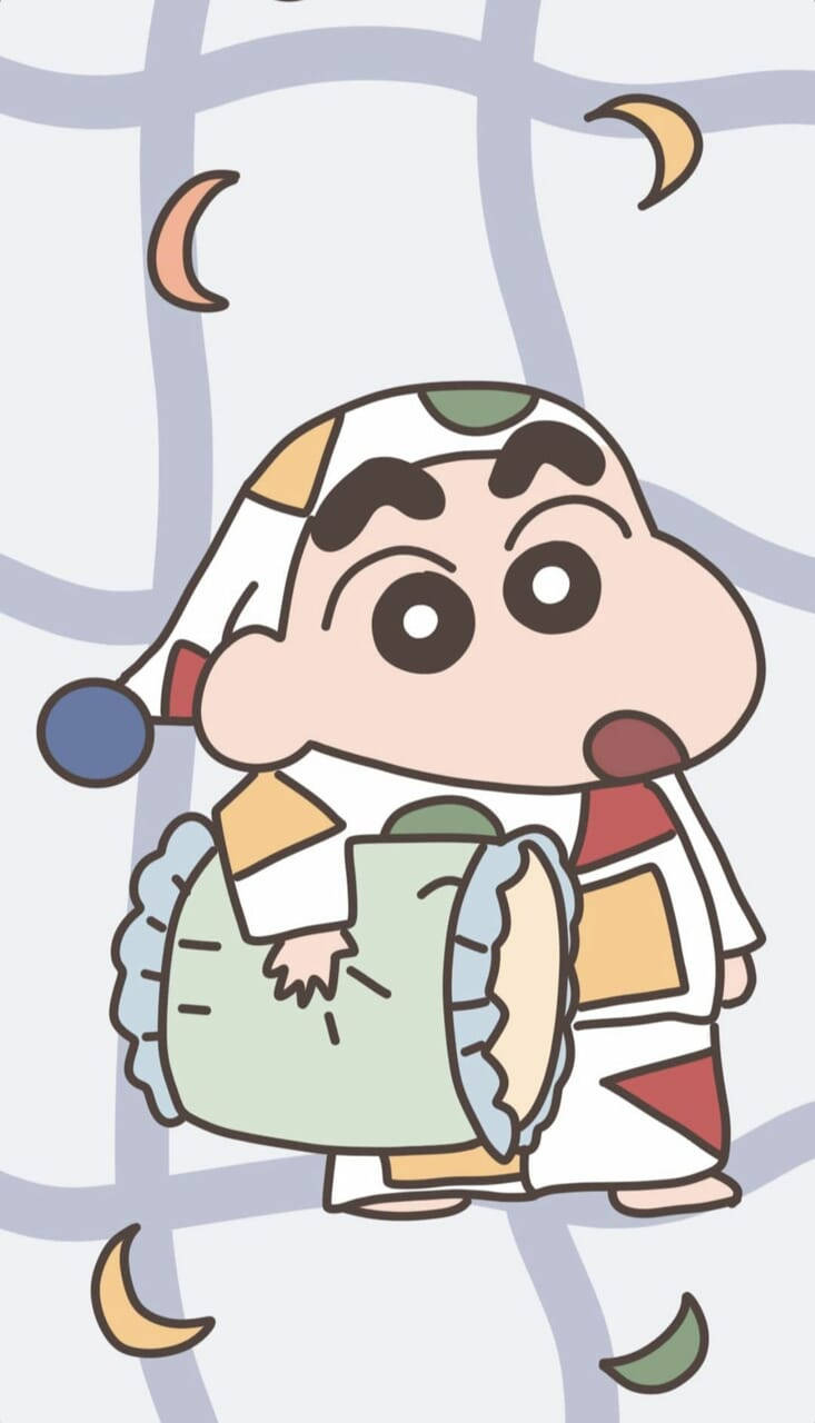 Shin Chan Iphone In Colorful Pajamas Picture