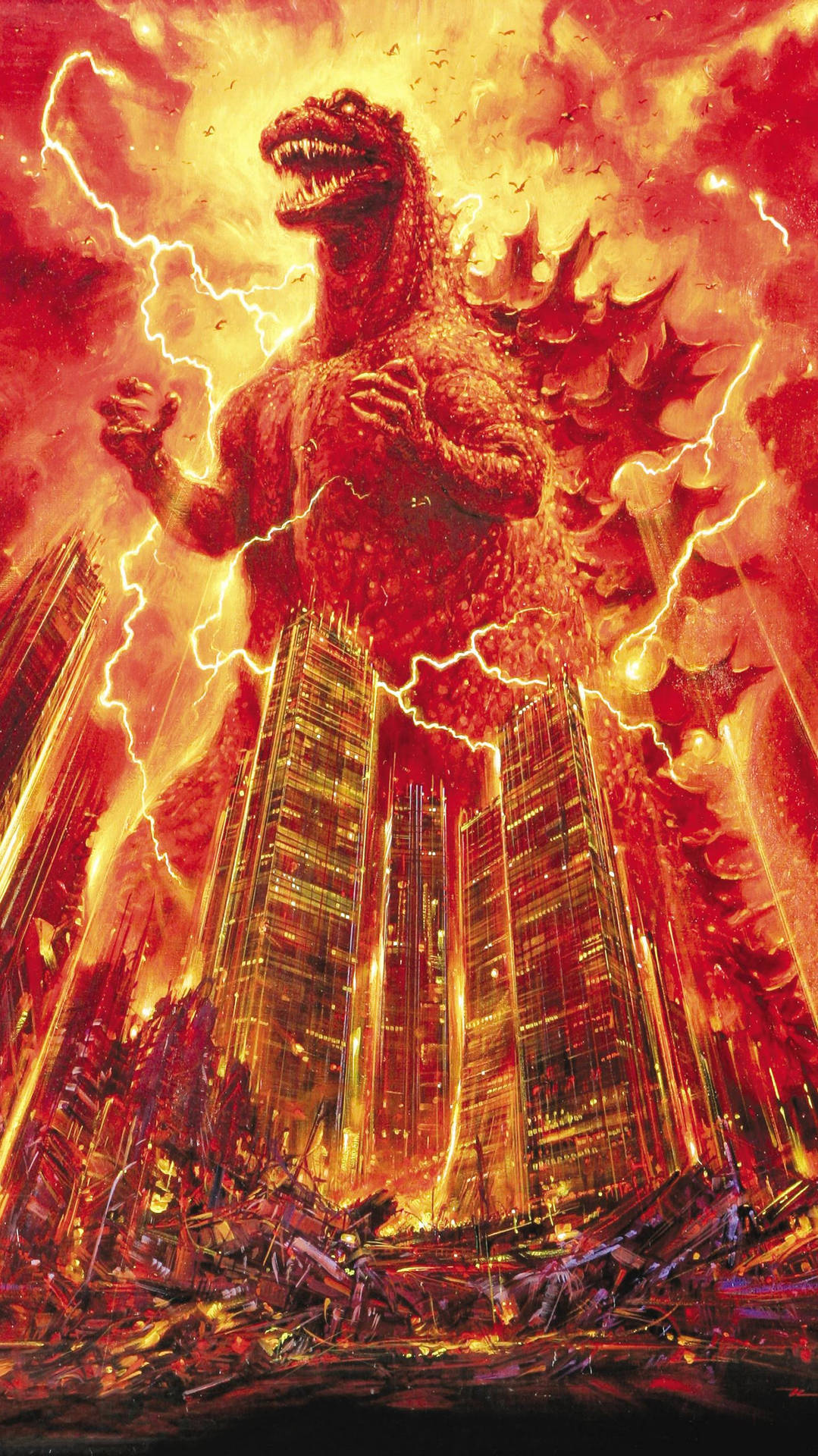 Aufsteigendaus Den Tiefen - Shin Godzilla Wallpaper