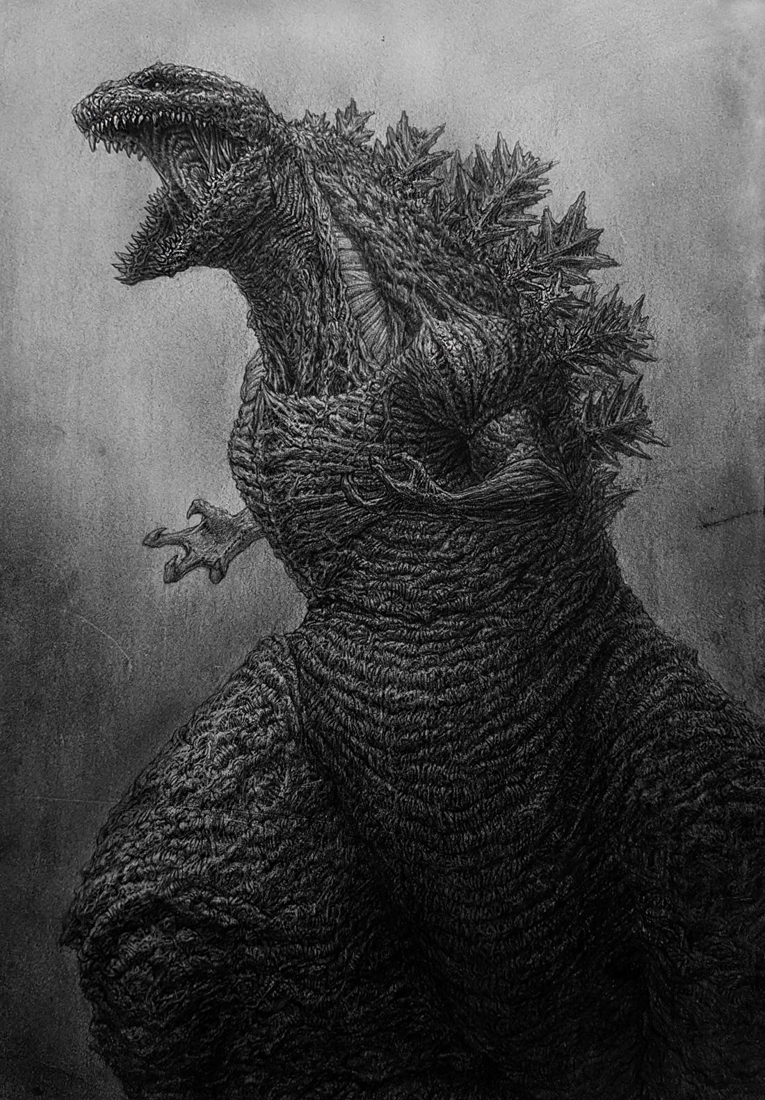 Shin Godzilla 2016 Movie Digital Art Background