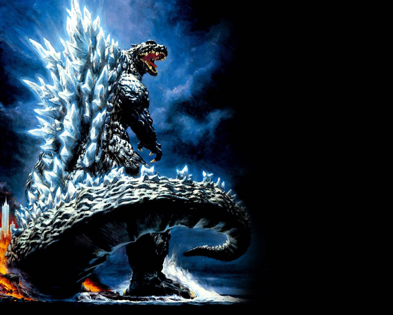 Shingodzilla: El Aterrador Monstruo Gigante Emerge De Las Profundidades Del Océano Fondo de pantalla