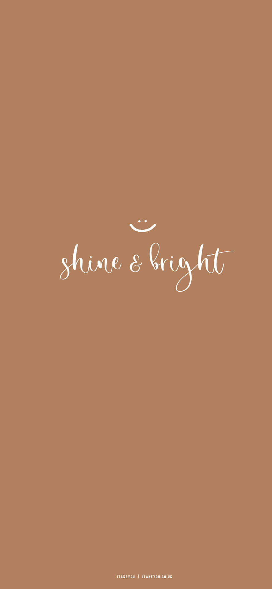 Shine Bright Inspirational Quote Wallpaper Wallpaper