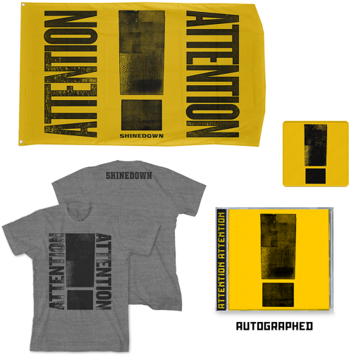 Shinedown Attention Merchandise Collection PNG