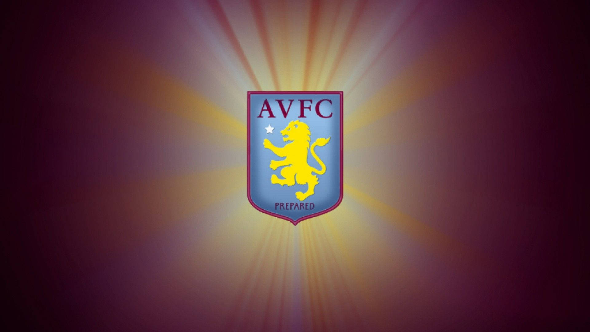 Skinnende Aston Villa FC crest design. Wallpaper
