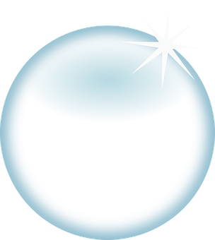 Shining Crystal Ball Illustration PNG