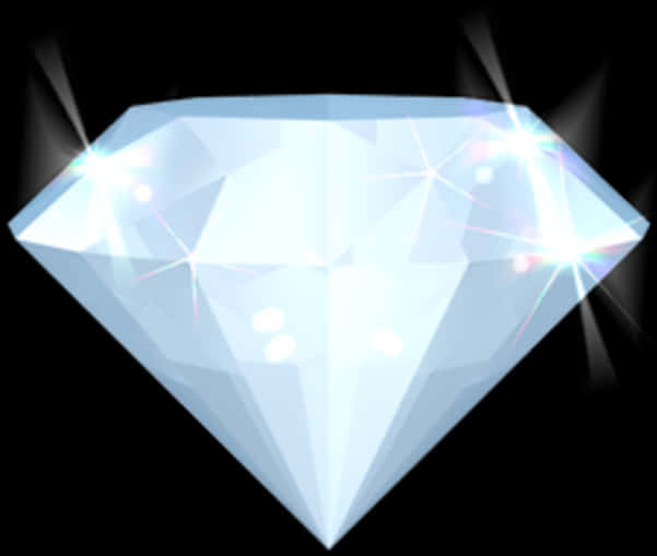 Shining Diamond Illustration PNG