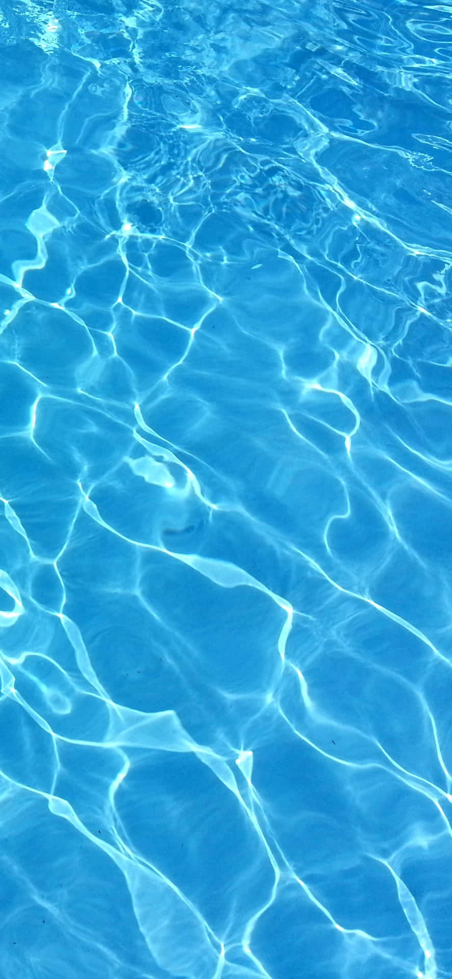 Shining Light Blue Pool Water Wallpaper