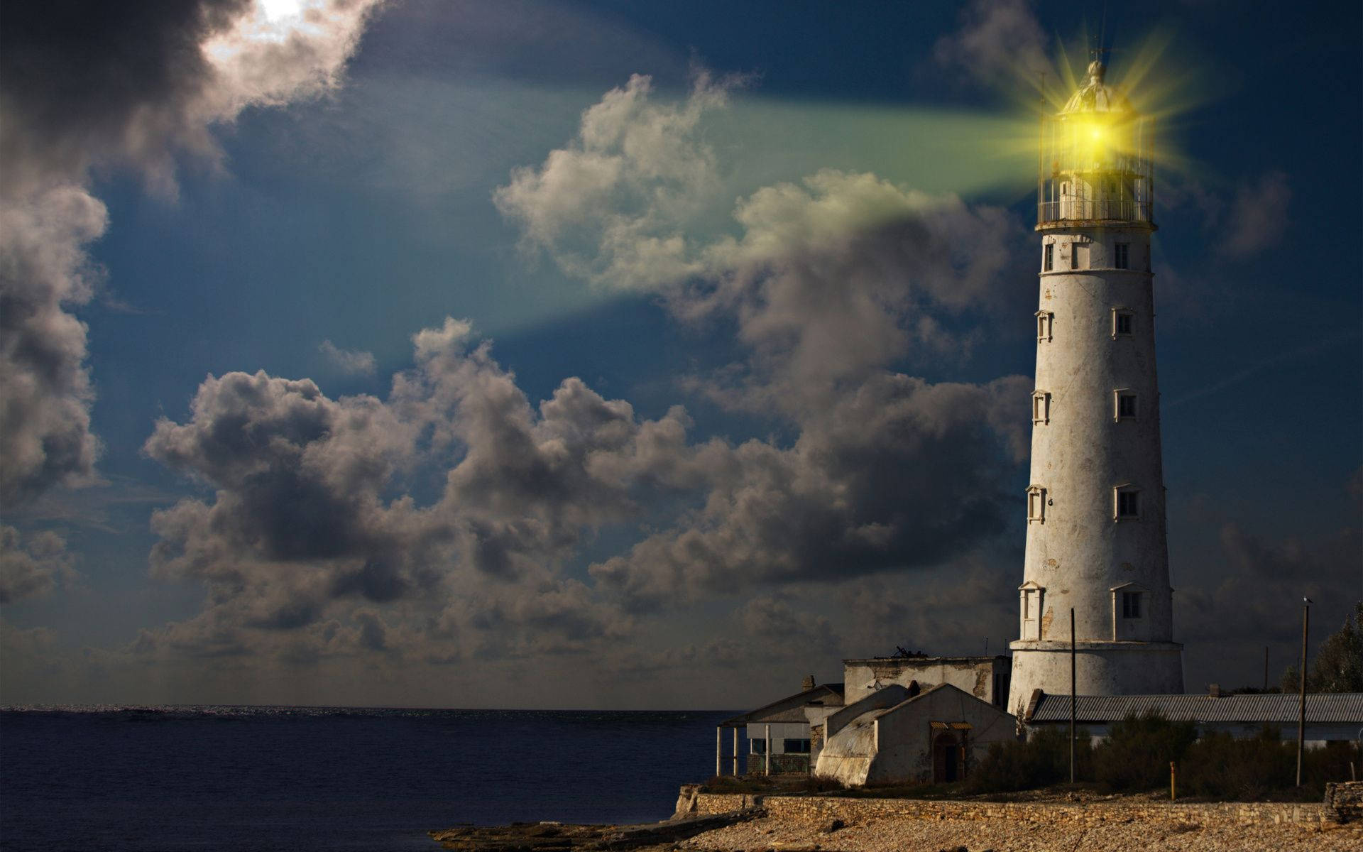 Shining Lighthouse Wallpaper