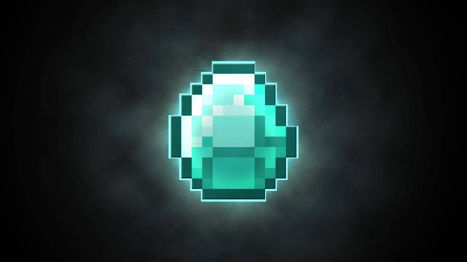 Shining Minecraft Diamond Wallpaper