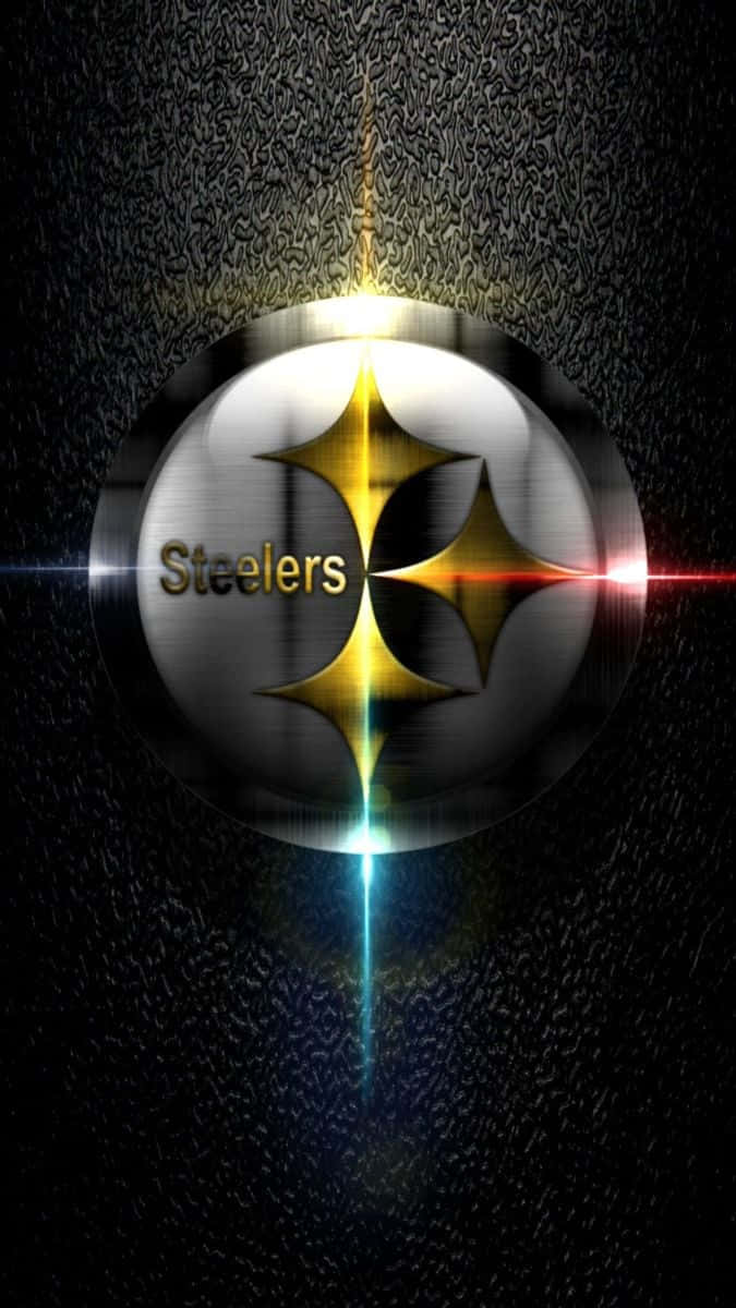 Skinnende Pittsburgh Steelers Logo Wallpaper