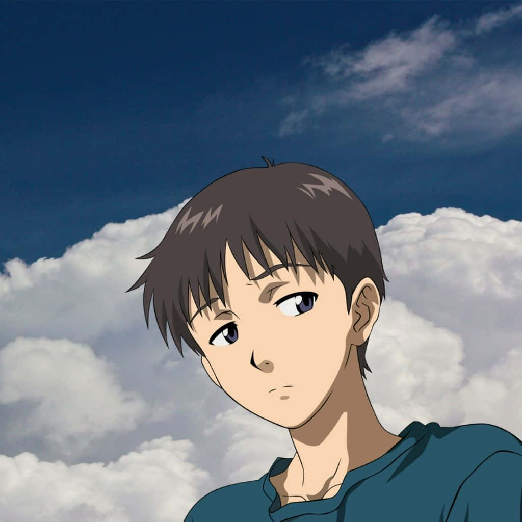 Shinji Ikari, teenage hero from Neon Genesis Evangelion Wallpaper