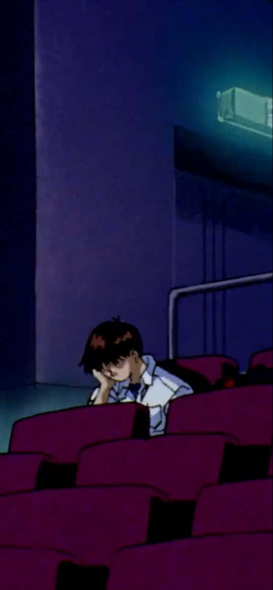 Shinji Ikari in the world of Neon Genesis Evangelion Wallpaper