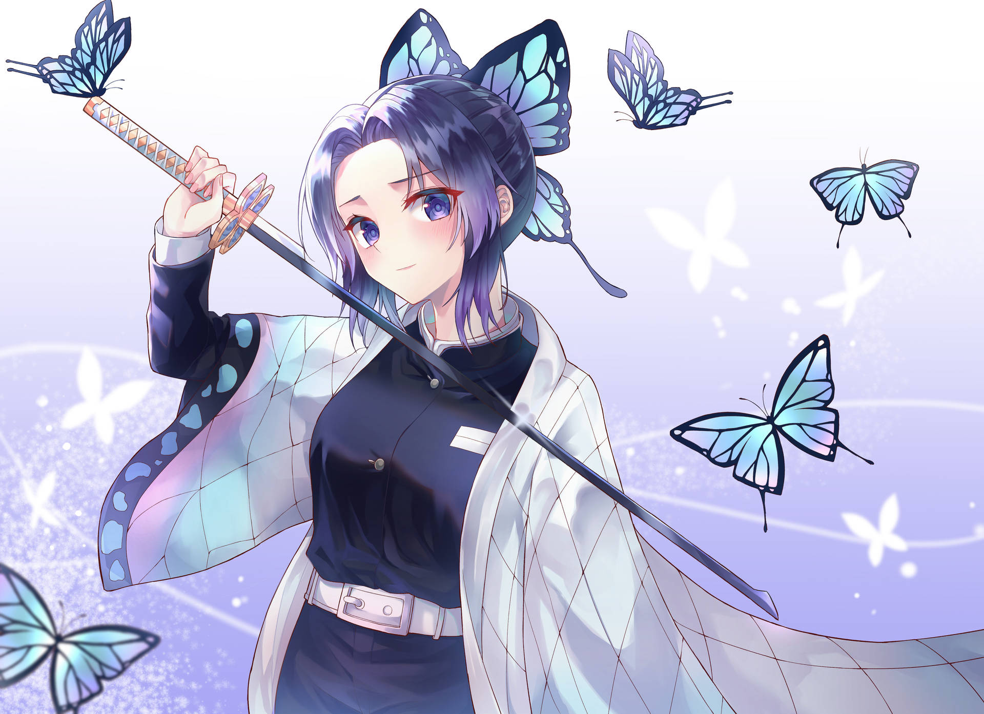 Shinobu Butterfly Anime Slayer Wallpaper