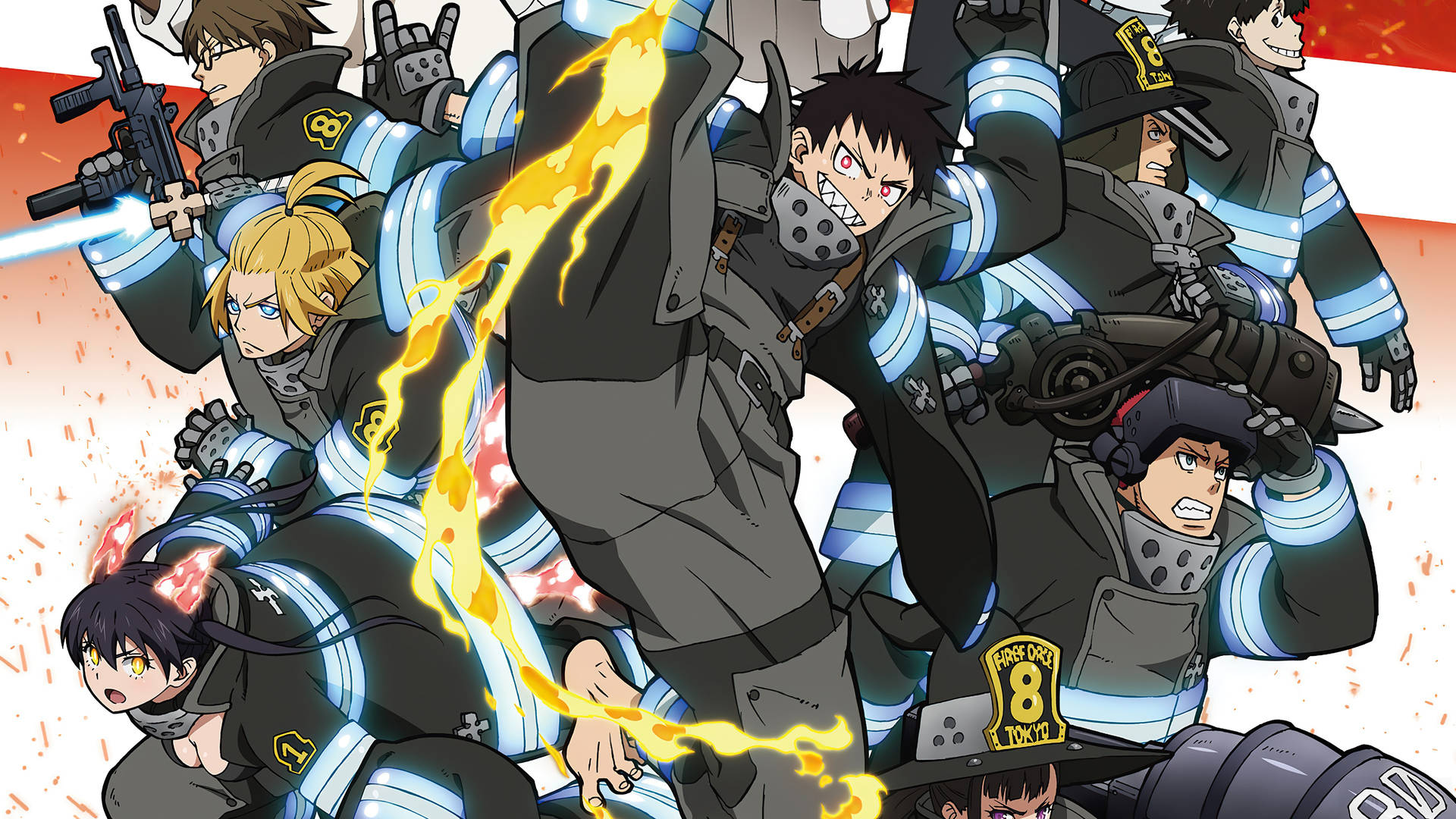 Shinra Kusakabe Fire Force Characters Wallpaper