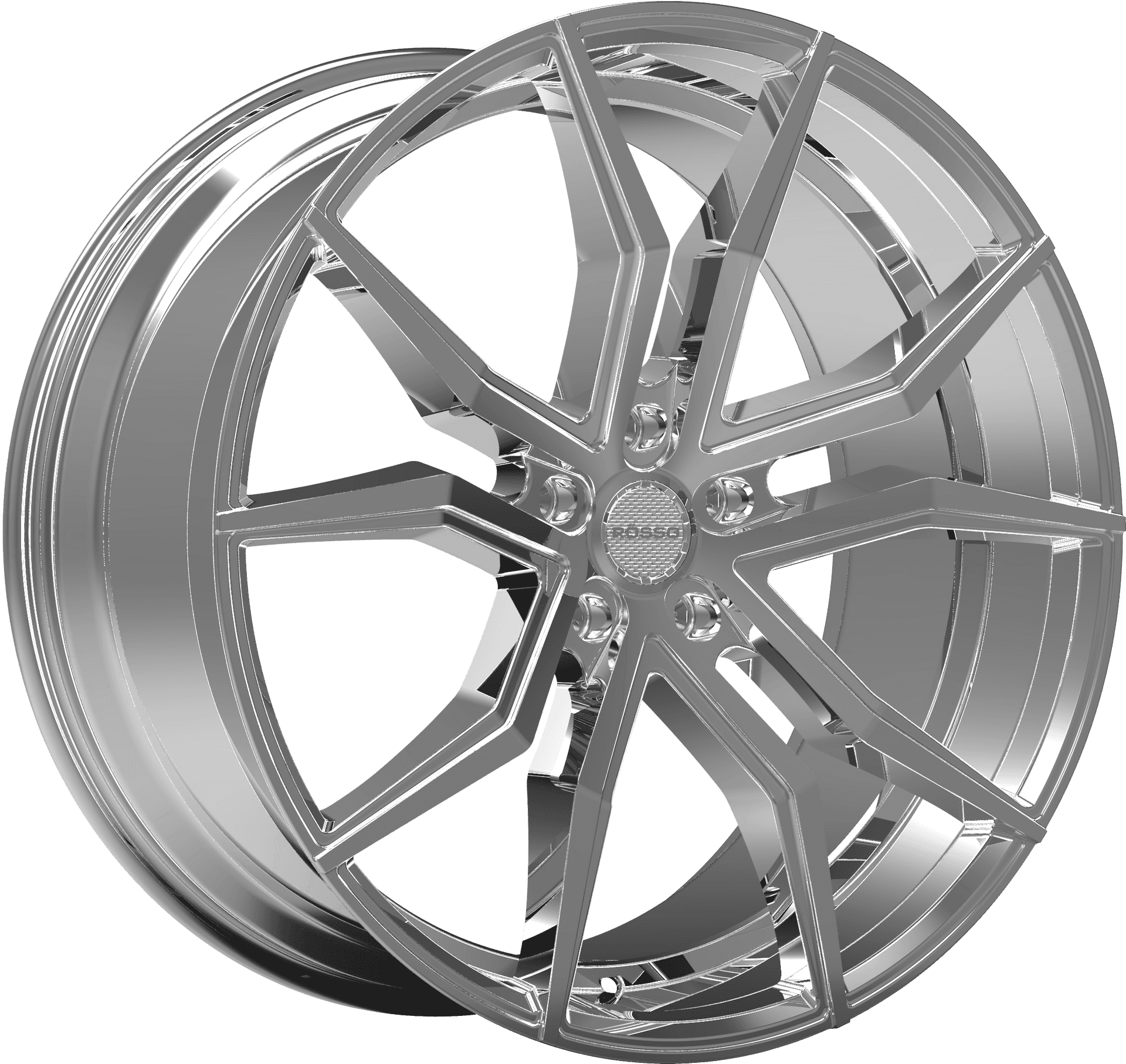 Shiny Alloy Wheel Design PNG