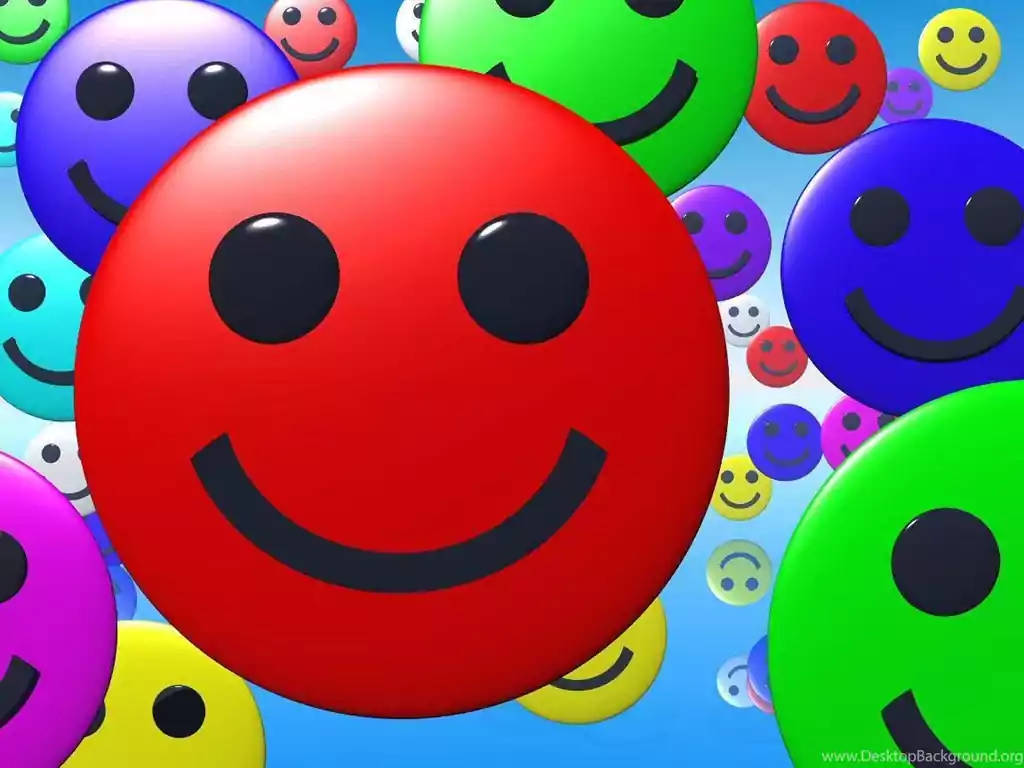 Shiny And Preppy Smiley Faces Wallpaper