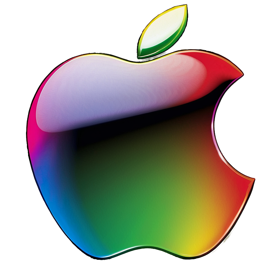 Shiny Apple Logo Artwork Png 05232024 PNG