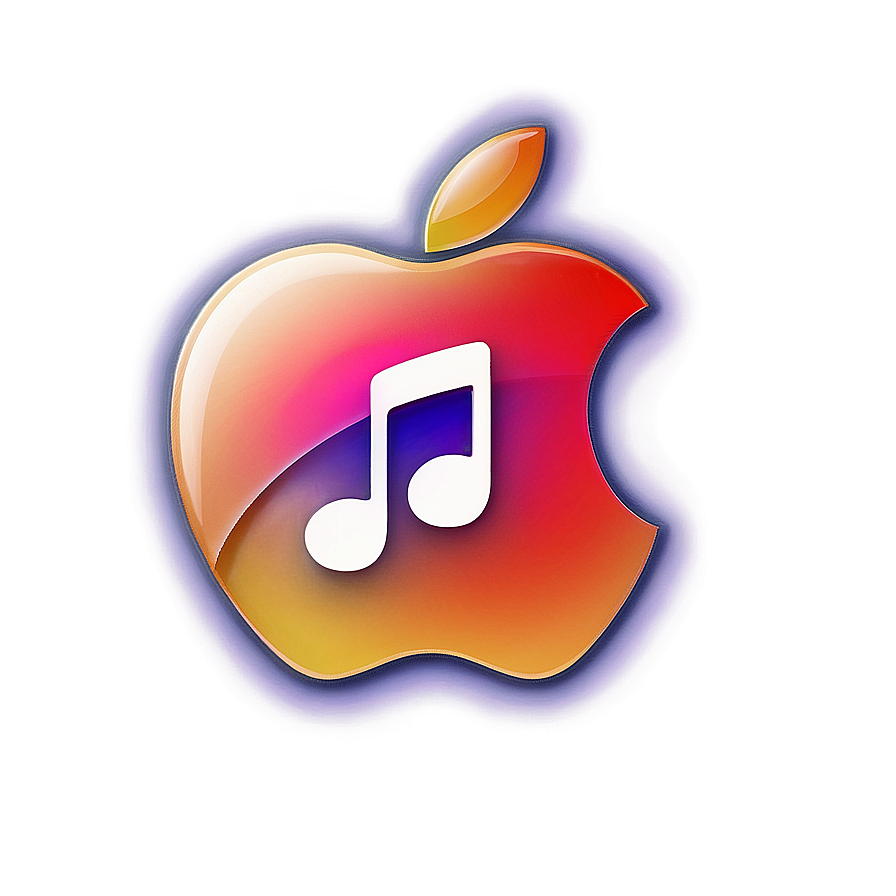 Shiny Apple Music Logo Png Vnp PNG