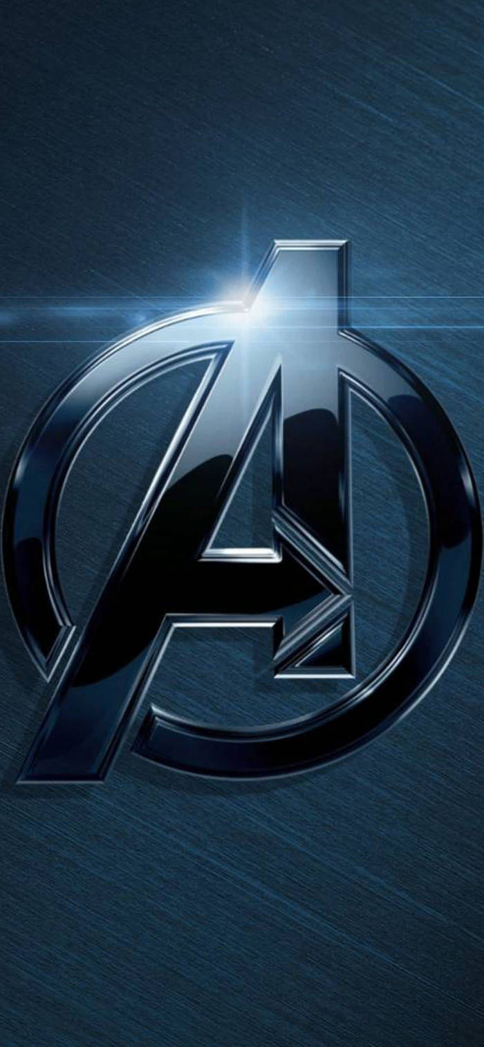 Shiny Avengers Logo Marvel Aesthetic Wallpaper