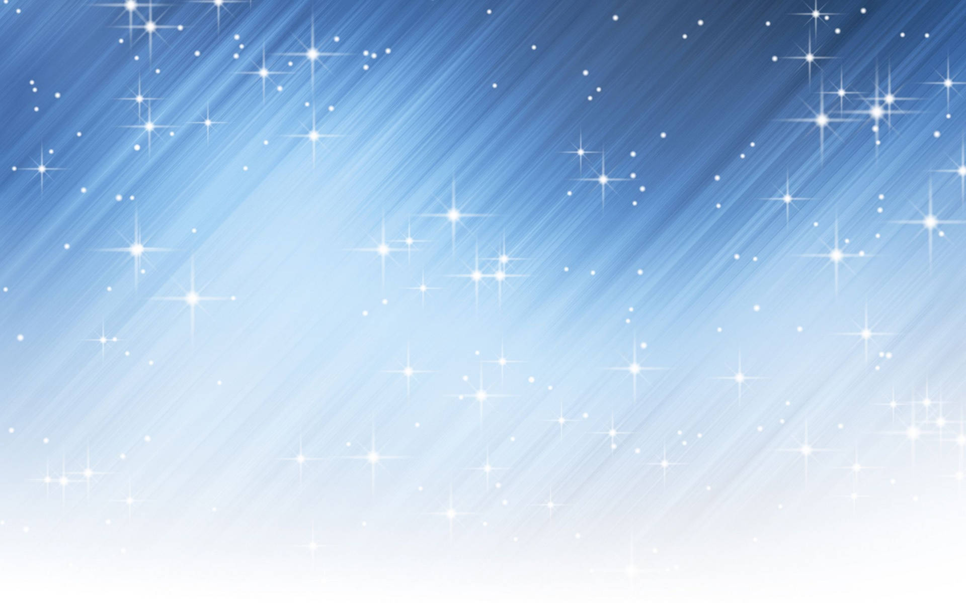 Shiny background with white sparkling stars on diagonal blue textured lines.