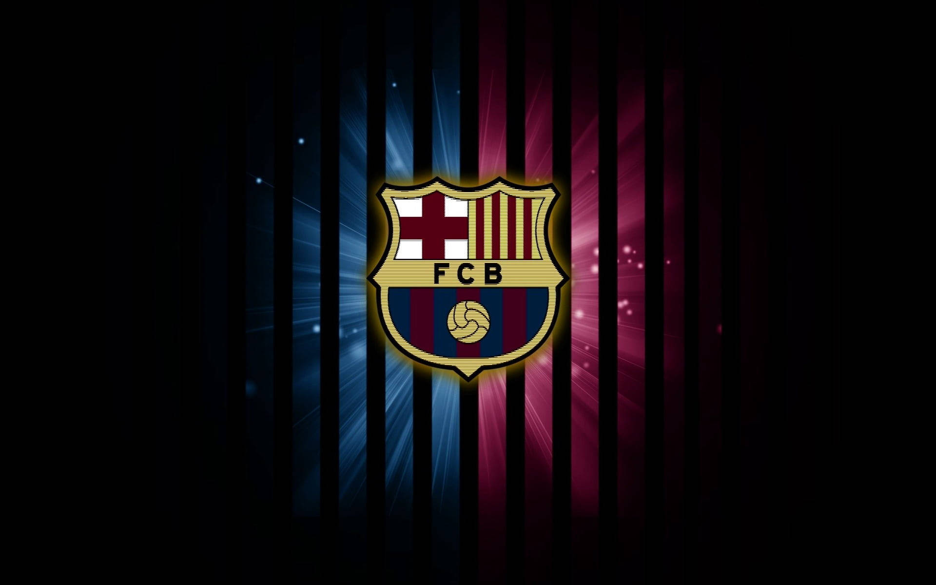 Shiny Barcelona Fc Logo Wallpaper