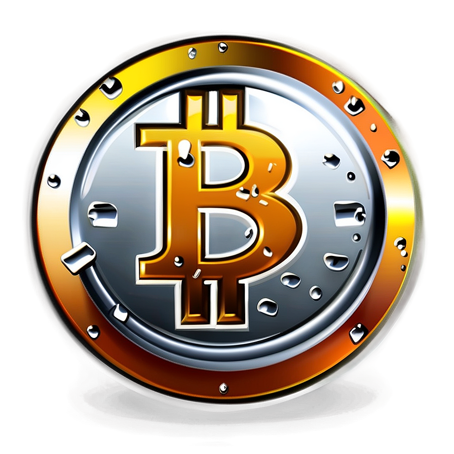Shiny Bitcoin Emblem Png 05212024 PNG