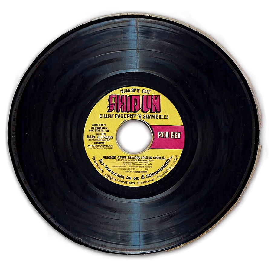 Shiny Black Vinyl Record Png 05242024 PNG