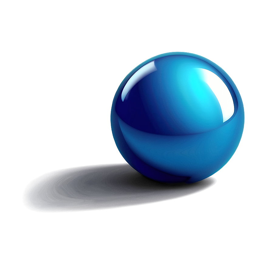 Shiny Blue Ball Png 06132024 PNG