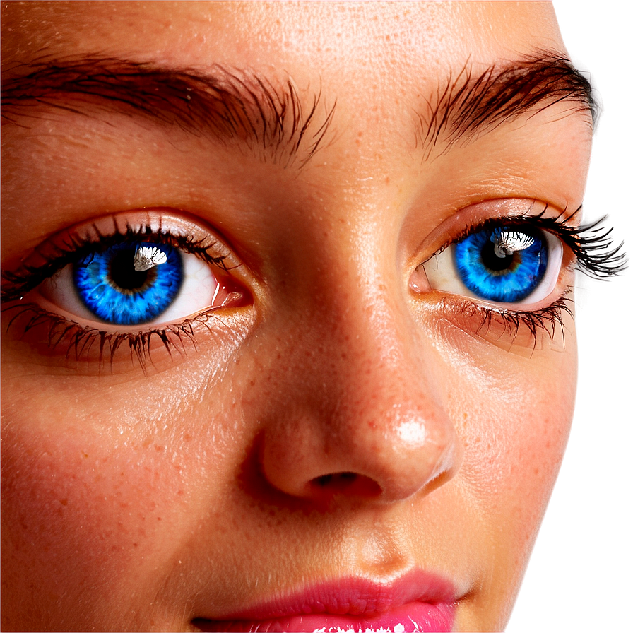 Shiny Blue Eyes Png 06122024 PNG