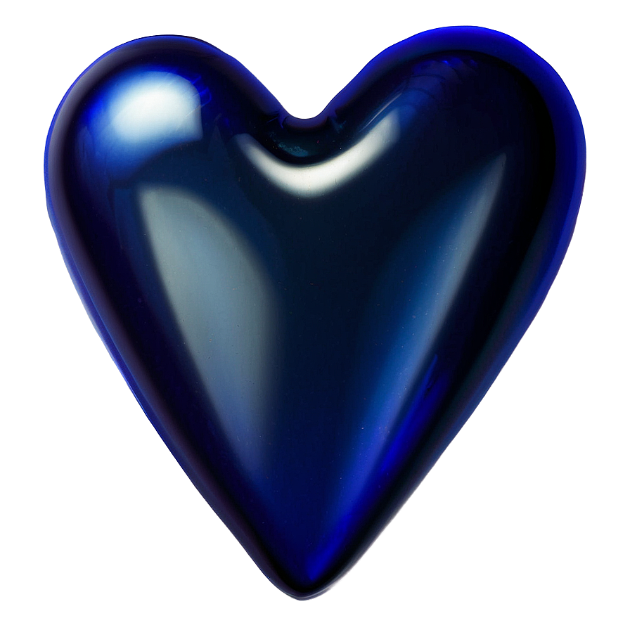 Shiny Blue Heart Symbol Png 06272024 PNG