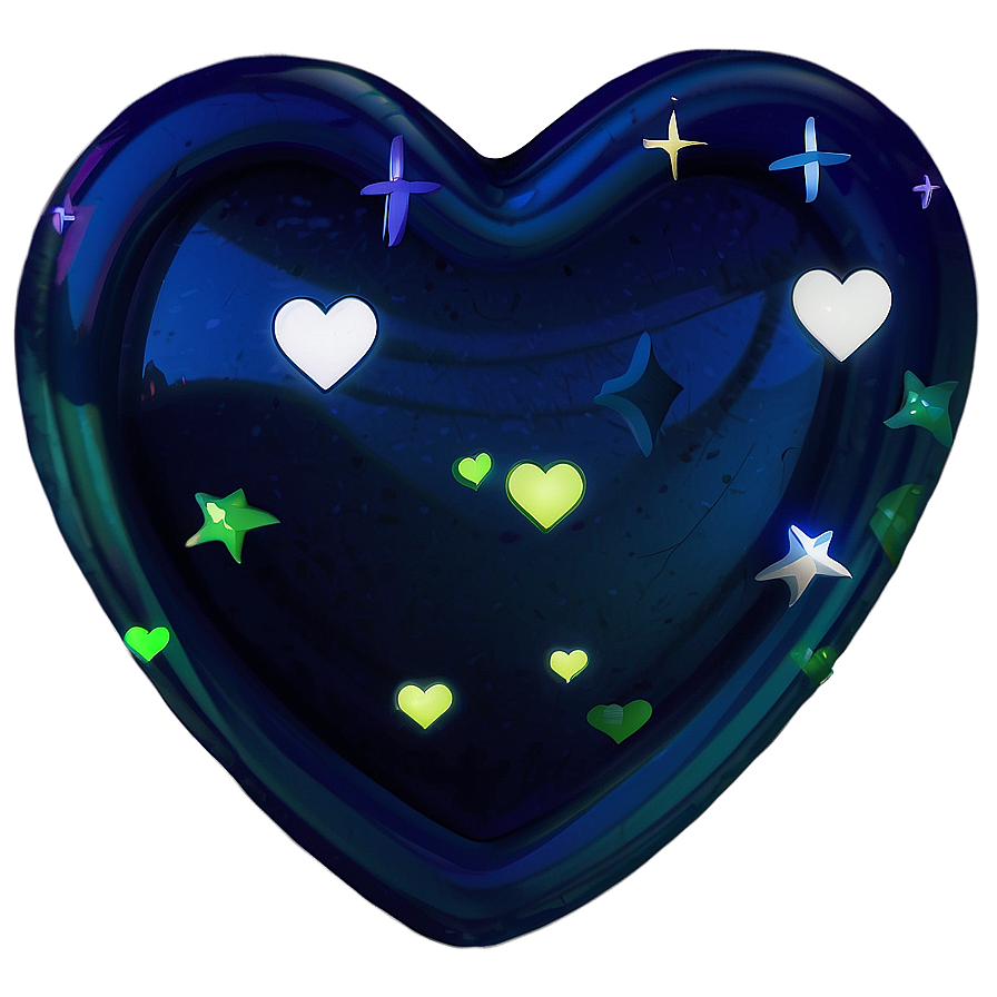 Shiny Blue Heart Symbol Png Tyw67 PNG