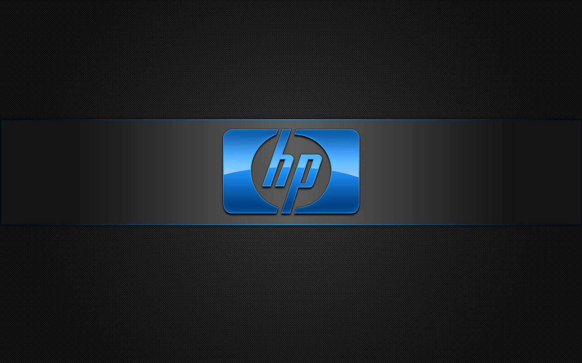 Shiny Blue Hp Laptop Logo
