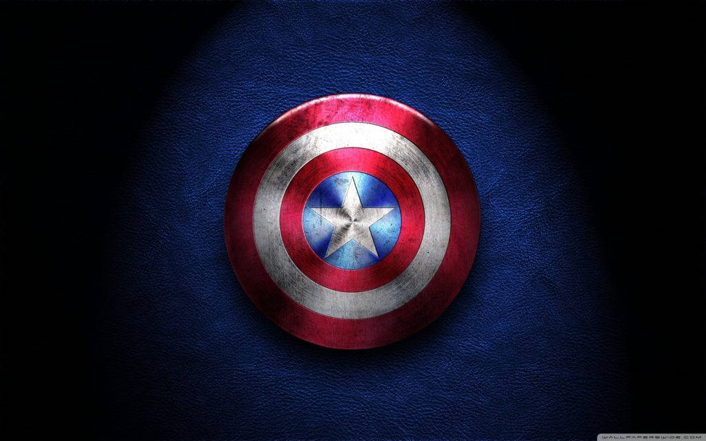 Escudobrillante De Capitán América. Fondo de pantalla
