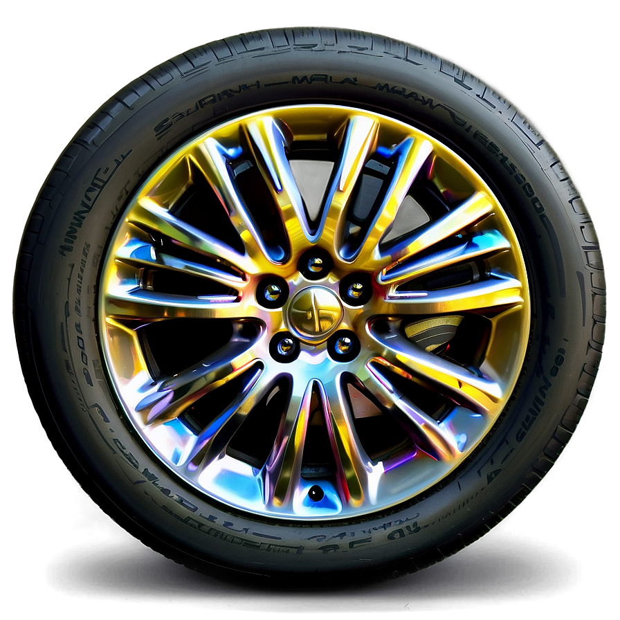 Shiny Car Wheel Png 06122024 PNG