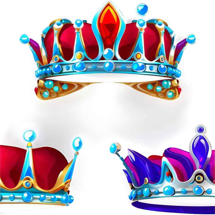 Shiny Cartoon Crown Png 06132024 PNG