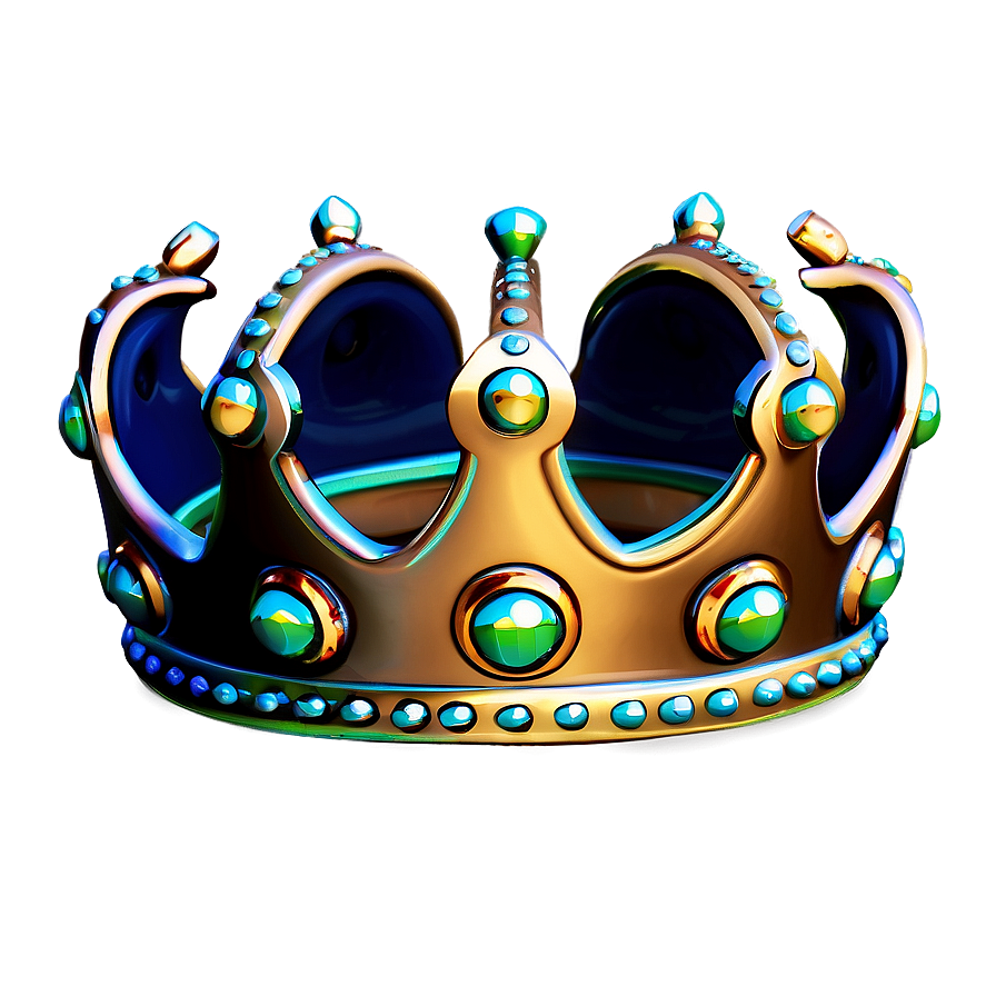 Shiny Cartoon Crown Png Ros15 PNG