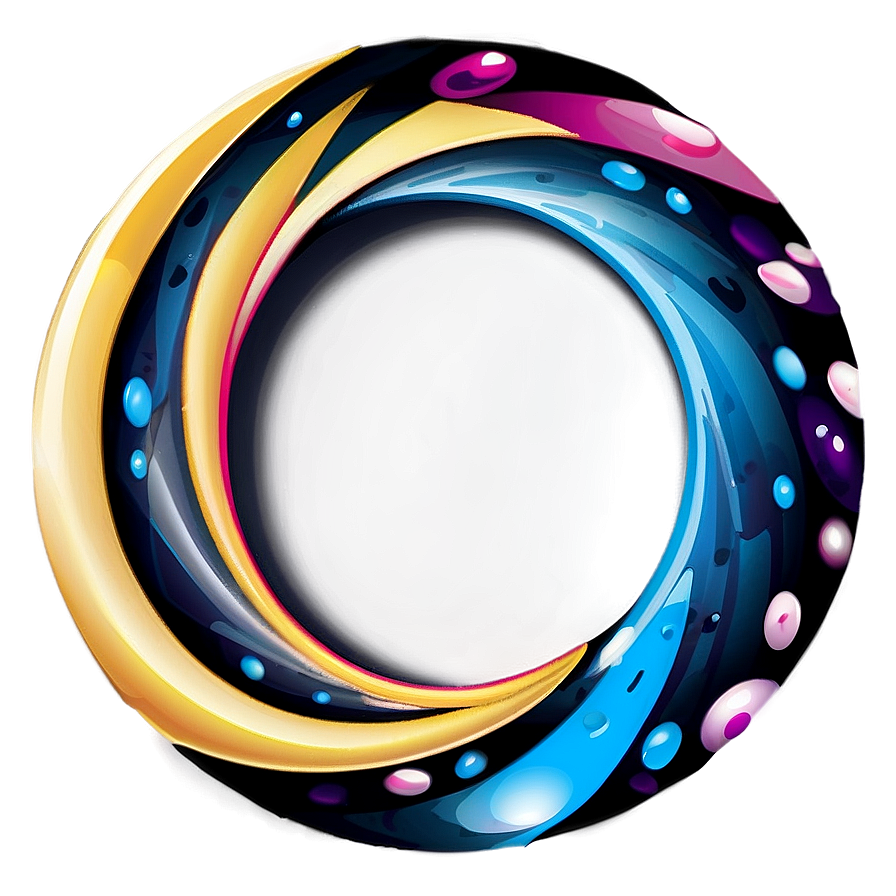 Shiny Circle Illustration Png 04302024 PNG