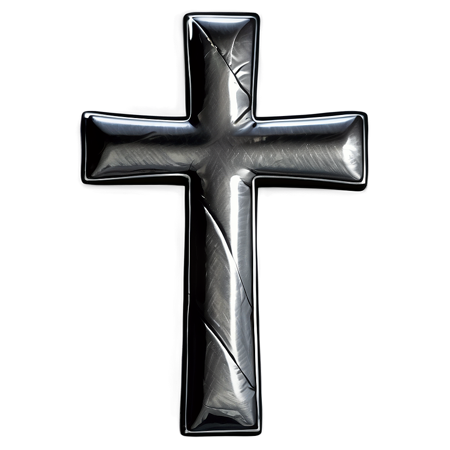 Shiny Cross Outline Png 06122024 PNG