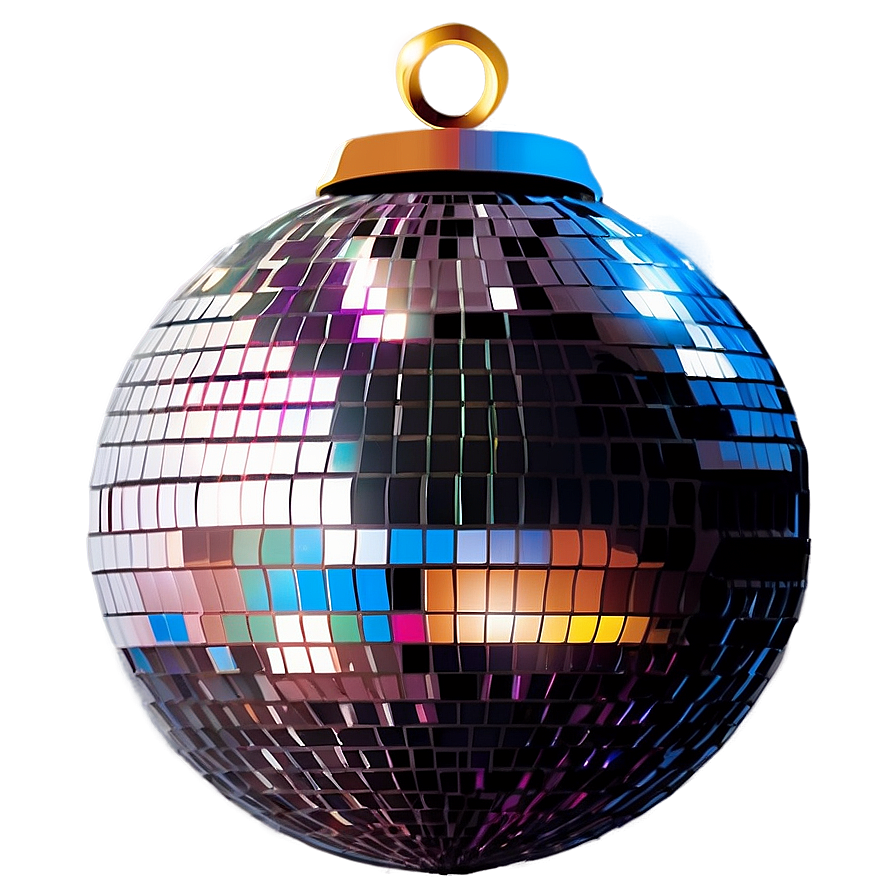Shiny Disco Ball Ornament PNG