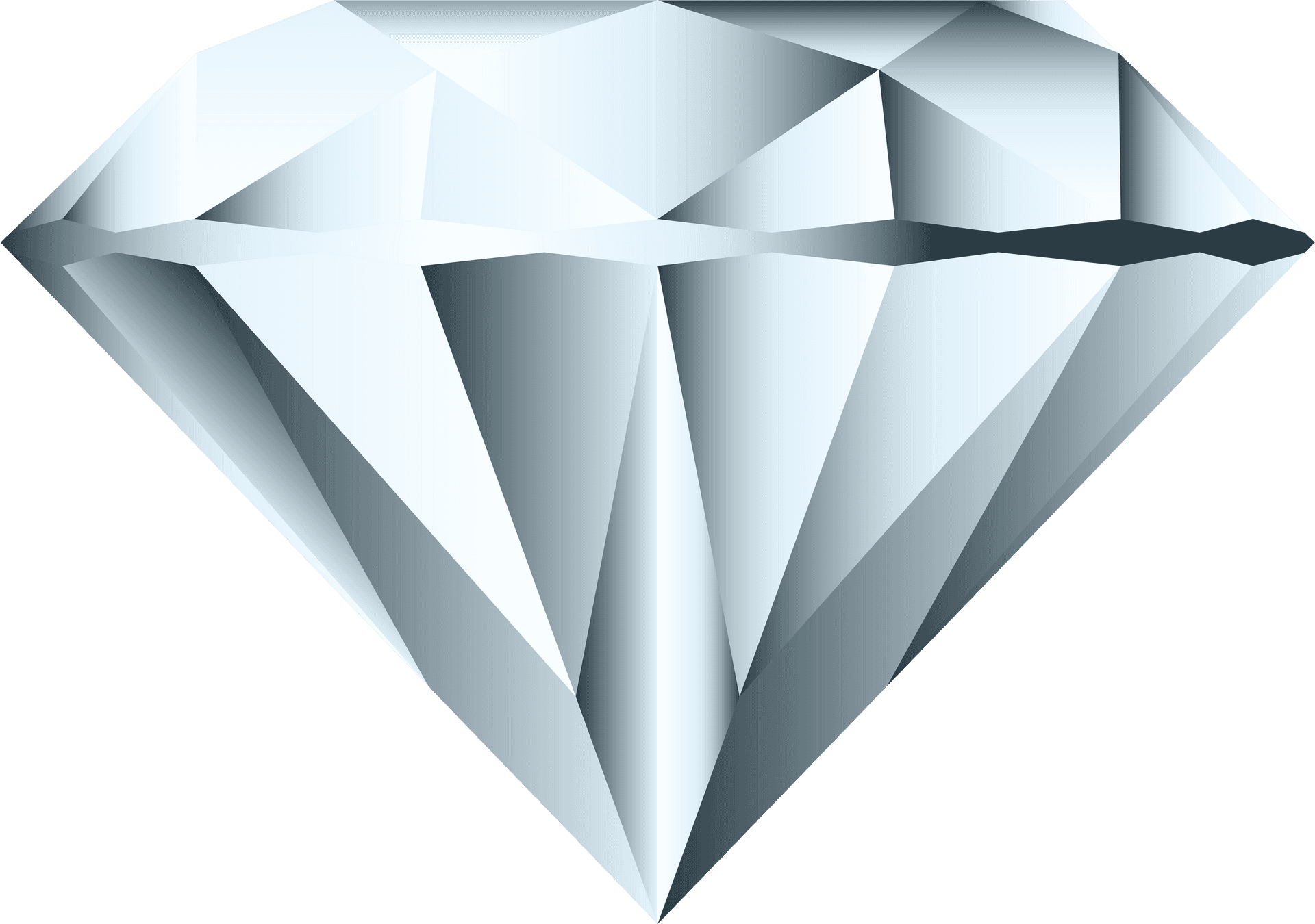 Shiny Geometric Diamond Illustration PNG