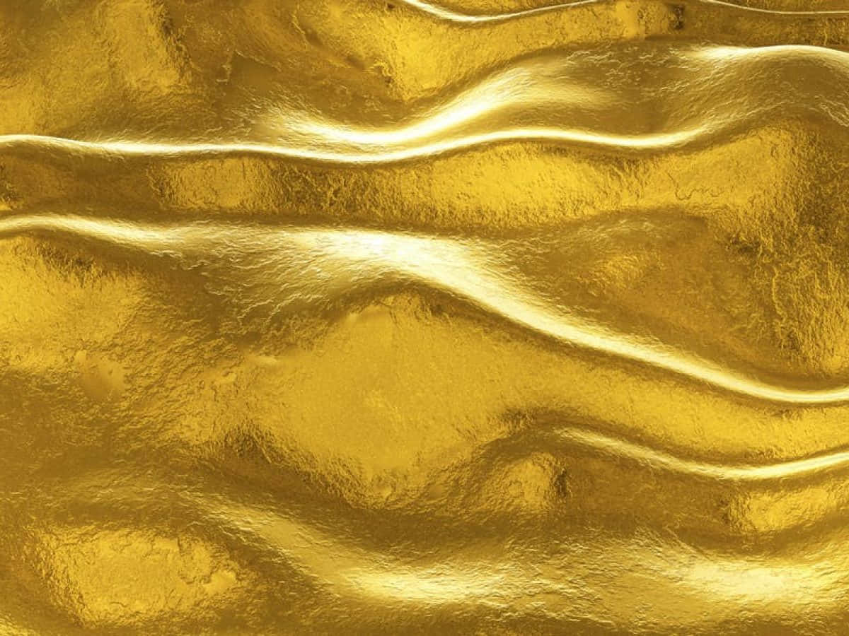 Gold Texture Background With Waves